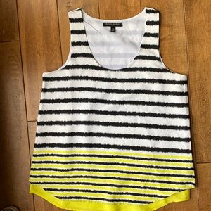 Banana republic, tank top, black, and yellow size extra small